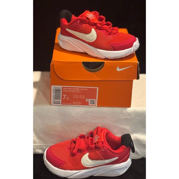 Nike Star runner 4 NN size 7c red - Picture 1 of 1